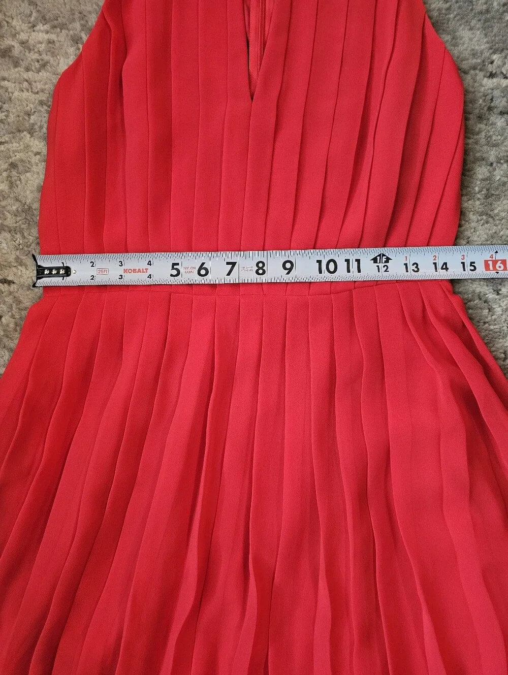 J.Crew Coral Pink Pleated Fit & Flare Sleeveless Dress Size 2